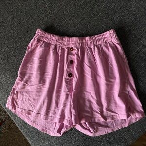 Women's Pink Casual Shorts
